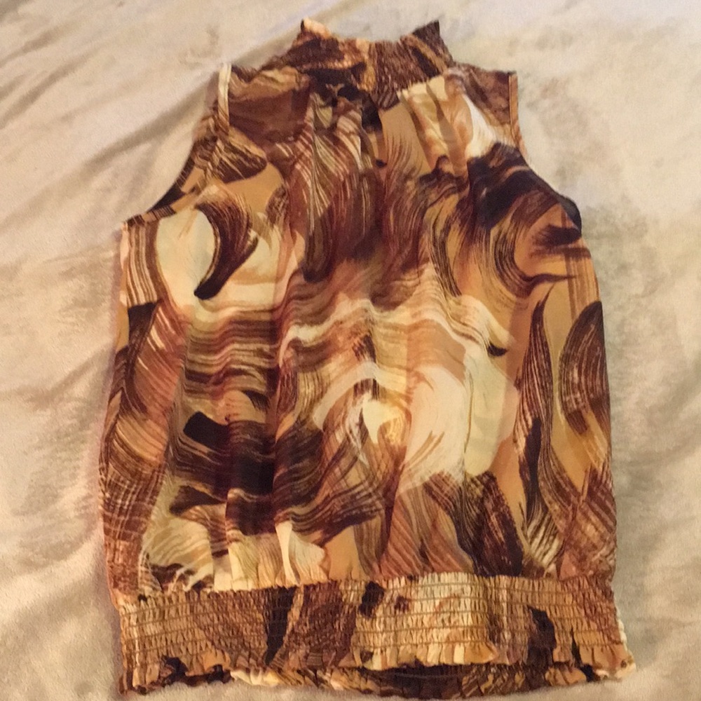 High neck sleeveless top